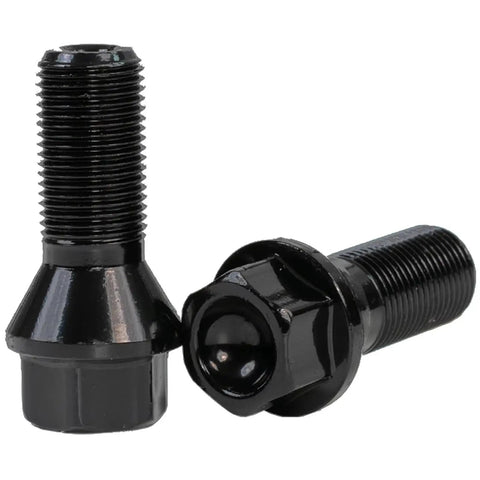 Premium Lug Wheel Studs Kit For BMW I3 I8 X1 X2 X3 X4 X5 X6 Z4 M3 M4 M6 E70 E71 M235I Heavy Duty Car Wheel Bolts And Nuts Accessories With OEM 36136774896 two black steel lug studs