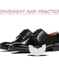 Rubber Shoe Heel Repair Pads 4mm White 1 Pair boosts traction and stops squeaks for black dress shoes with flexible design.