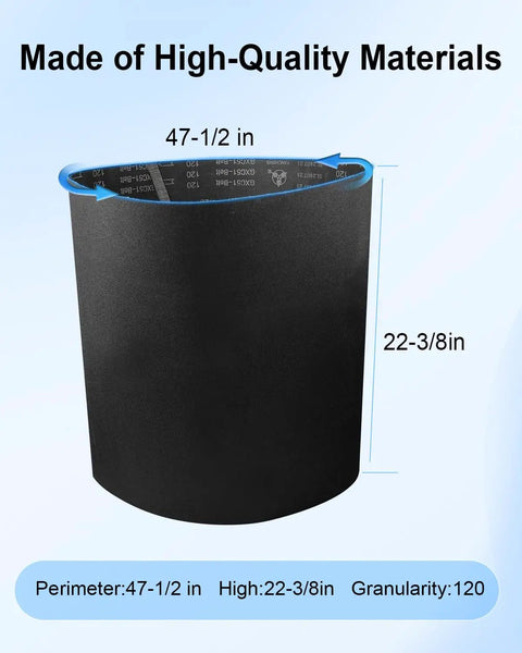 120 Grit Drum Sander Conveyor Belt Compatible With 22-44 Plus Drum Sanders Plus SuperMax 19-38 And 25-50 Models