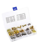 116 Piece Self Tapping Threaded Inserts And Wire Thread Inserts Assortment Kit For M3 M4 M5 M6 M8 M10 Helical Type Thread Reinforcement In Automotive Repair And DIY Projects, plastic case open