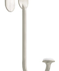 BBF430Z-SN-U Satin Nickel Over The Door Hook For 1-3/8 Inch Doors, space-saving closet bathroom organizer, side view