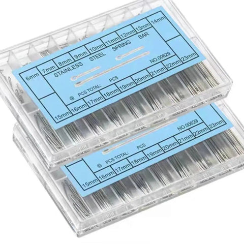 360 Pcs Watch Band Link Cotter Pin Kit With Box 6mm To 23mm Stainless Steel Pins shown in clear storage boxes