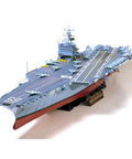 USS Enterprise 1/350 Scale Aircraft Carrier Plastic Model Kit for Display featuring realistic deck and detailed design.