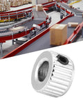 Close-up of Lockin Shaft Collar from 10 Pcs 5.1mm Electroplate Ferronickel Kit in front of conveyor system