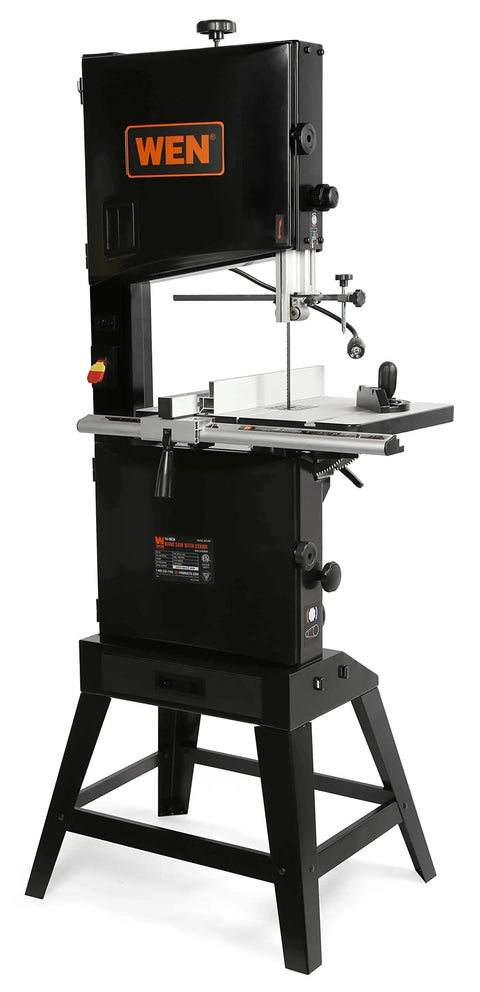 Two Speed 14 Inch Band Saw With Stand DIY Friendly Black 9.5 Amp Motor Delivers Up To 8.85 Inch Cutting Depth And 13 3/8 Inch Wide