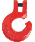 Red Three Eighths Inch Logging Chain Choker Hook Grade 80 Not For Overhead Lifting 6900 Lbs WLL Two Pack Heavy Duty