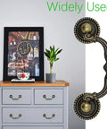 2 Pack Antique Drawer Pulls In Vintage Bronze Finish With 3 Inch Center Hole Spacing on dresser