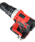 Heavy Duty Cordless Drill Impact Driver Kit Featuring 20V 2500Mah Batteries, Quick Charge Station, Zero To 1650Rpm Variable Trigger, 13Mm Keyless Chuck, Led Worklamp, And Knockout Power For Weekend Warriors Or Heavy Duty Shop Runs Daily, top view showing adjustable chuck and trigger.