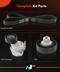 Engine Serpentine Belt Drive Kit For BMW Cars Bolt On Replacement complete kit with belt, tensioner, and idler