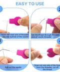 Step-by-step guide using All In One Sewing Needle Threader Kit 19 In 1 With Handy Storage Case Includes Gourd Shaped And Thumb Shaped Threaders