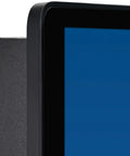 Close-up of Built Different Open Frame Monitor featuring 30 Point PCAP Touch Screen with edge-to-edge glass for kiosks.