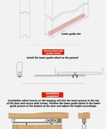 Installation guide for Heavy Duty Aluminum Barn Door Hardware Kit With Silent Ball Bearings And Smooth Gliding Rails For Wooden Walls That Boosts Storage And Looks Totally On Point