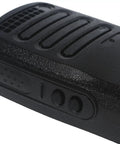 Close-up of Repair Housing Cover Kit For DEP-450 DP1400 Two Way Radio Walkie Talkie front cover in black plastic.