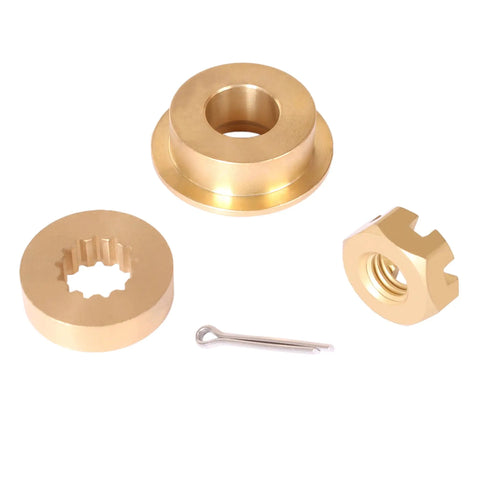 Outboard Propeller Hardware Kit For 8HP To 15HP Engines With Thrust Bushing, Spacer, Prop Nut And Cotter Pin Fits Evinrude Johnson OMC BRP Models