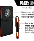 Phone Holder With Magnetic Closure And Belt Clip For iPhone Google LG And Samsung, durable 1680D ballistic nylon