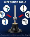 Image showing compatible tools with the 108Pcs Sanding Discs Set Two Inch Quick Change Discs With One Quarter Inch Holder For Die Grinder.