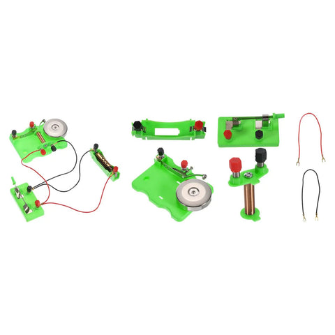 Electric Bell Magnetism Experiment Kit Set For Education Two Pack Induction Coil Lab Kit showing components and wires