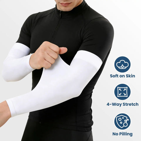 8 Pairs Soft Arm Sleeves With UPF 50 Plus Sun Protection Cooling Compression Arm Covers For Outdoor Work