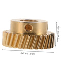 Beef Up Your Claw Machine With Dual Gear Upgrade For Stronger Grip And Stable Catch Precision Worm Gear And Pinion Replacement Parts For Toy Claw Machines Compatible With Various Models. Brass worm gear, 1.2 cm wide, 2.75 cm tall