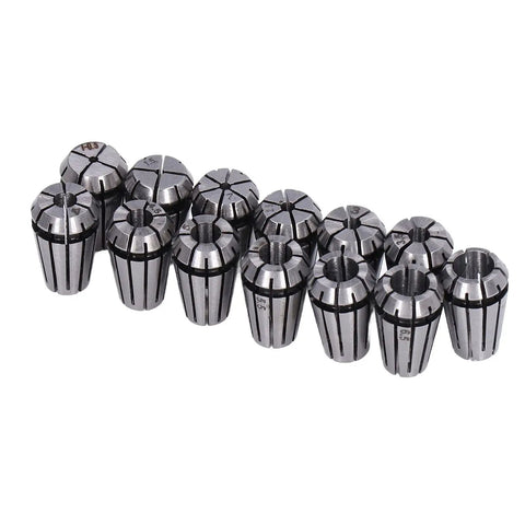 Heavy Duty 13 Piece Collet Chuck Set for Milling Lathe ER Tool Holders 1mm To 7mm Clamping Range metallic collets