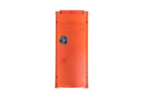 The Fish Stik 12 Inch To 36 Inch Telescoping Measuring Stick With Marker for CPR Photos and Tournament Submissions, orange folded