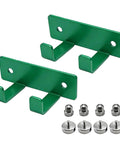 Heavy Duty Magnetic Chuck Key Holder 2 Pack Hella Secure Mounts On Drill Presses Lathes And Mills With Greaseproof Teflon Coat. Green metal hooks with mount screws.