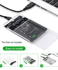 Dual MSATA SSD To USB 3.0 Type C Adapter With JBOD Raid 0 Mode And 2.5 Inch SATA Combo Enclosure viewed from above, showcasing installation steps.