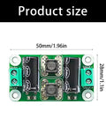 Clean Power Supply Filter Board Zero To Fifty Volt Three Amp Hiss Killer for Car Audio and Industrial Gear, size 50mm x 28mm.
