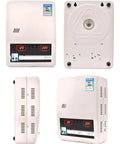 No Sweat Heavy Duty Automatic Voltage Stabilizer Built Tough For Your Home Gear Pure Copper Coils Dual Digital Display from multiple angles.