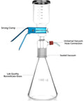 Glass Vacuum Filtration Set With 1000 mL Flask And 300 mL Funnel, 10 Micron Pore For Lab Liquid Clarification, Sample Prep And Solvent Filtration, Leak Free Glass Joint, 42-60 Millimeters Membrane Filters Compatible