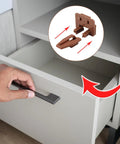 Brown Plastic Drawer Track Guide Repair Kit For Center Mount Drawers To Run Dang Smooth Quick Replacement Slides With Mounting Screws for dresser drawer