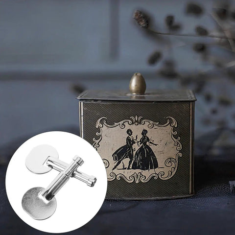 Music Box Winding Key Replacement Round Handle 1.57 Inch For Standard Movements and vintage music box