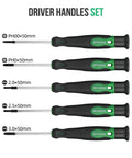 Close-up of precision screwdriver set from 232 Piece Home Repair Tool Kit With Socket Wrench Set And Toolbox Storage Case.
