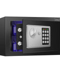 37 Key Cabinet With Sensor Light And Pin Code Keyless Safe For Home Or Office, Wall Mount Key Storage Box open view