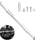 Chrome Shift Linkage For Harley Touring Rigs 1986 And Later Road King Road Glide Electra Glide Tri Glide Softail aftermarket replacement gear shift lever, chrome aluminum with mounting hardware