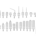 Threaded Point Tip Set For Dial Indicators, 22Pcs Carbide Probe End Tips With Storage Case, Pro Grade Indicator Points