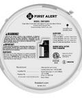 Back view of Top Shelf RV Approved Battery Powered Smoke Detector Featuring Precision Sensing for cooking nuisance triggers.