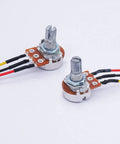 Three Pack 10K Ohm Linear Taper Rotary Potentiometers with top adjustment and XH2.54 connector 3 pin knurled 6mm shaft