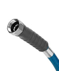 Close-up of TastePURE 4-Foot Premium Camper RV Drinking Water Hose with heavy-duty no-kink design and strain-relief end.