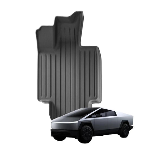 Heavy Duty TPE Floor And Cargo Mats For Pickup Trucks Non Slip precision fit mat design near a futuristic truck model.