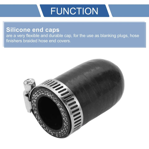 3/4 Inch ID Silicone Hose End Cap With 3 Ply Polyester Layer for High Temp Engine Coolant Lines Durable Turbo Bypass Vacuum Cap.
