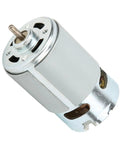 Ultra Premium Rs 550 12V Dc Electric Motor Cranked Out To Deliver Badass 22000 Rpm For Heavy Duty Power Tools Fast Paced Diy Projects And Smooth Reliable Performance, metallic motor with exposed shaft.