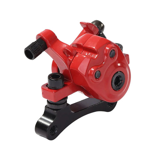 Red Mechanical Disc Brake Caliper for 10 Inch Electric Scooters and Mountain or Folding Bikes Aluminum Alloy Replacement Parts