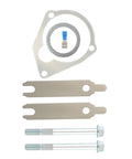 Parts for Beefy High Torque Mini Starter For Chevy Small Block Big Block V8 Engines with hardware and connectors.