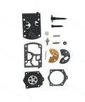 Carburetor Repair Kit For DLE170 170CC RC Aircraft Engine Metal Construction All In One Replacement Set laid out on white background