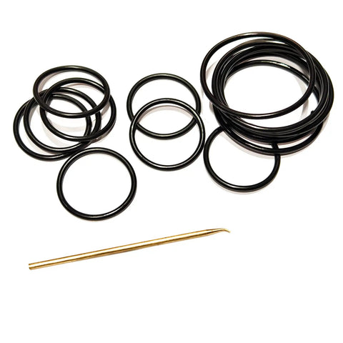 Hydraulic O Ring Seal Kit Buna N 90D 212 Piece Assortment For Fittings And Hoses With Brass O Ring Pick Tool