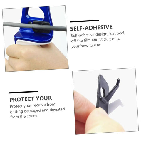 8 Pack Self Adhesive Drop Arrow Rest For Recurve Bow Right Hand Replacement Parts with flexible arrow support