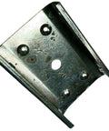 Rock Solid Plated Supporting Clips For Electrical Wiring Support Heavy Duty Metal Pipe Mount Brackets showing a zinc coated steel bracket top view.