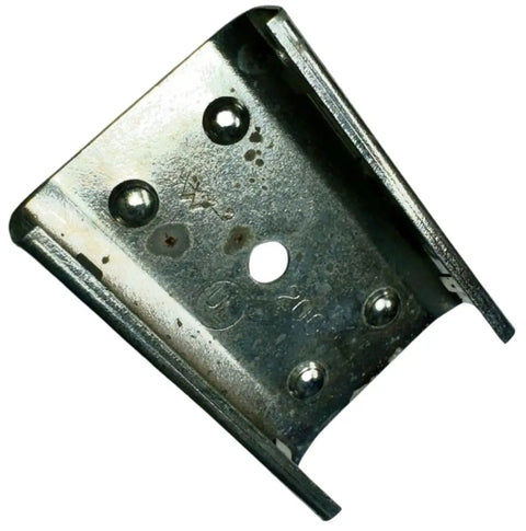 Rock Solid Plated Supporting Clips For Electrical Wiring Support Heavy Duty Metal Pipe Mount Brackets showing a zinc coated steel bracket top view.