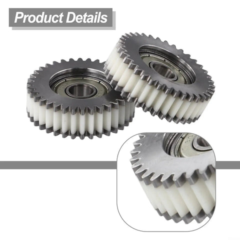 Close-up of 36T E Bike Gear with Bearing Nylon and Steel Planetary Teeth 3 Pack, showcasing durable teeth design.